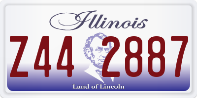 IL license plate Z442887
