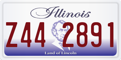 IL license plate Z442891