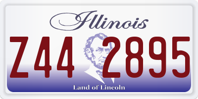 IL license plate Z442895