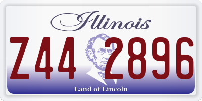 IL license plate Z442896