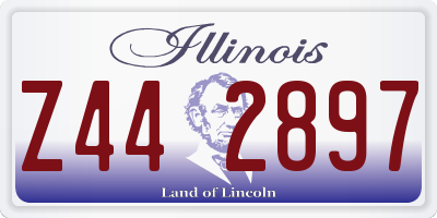 IL license plate Z442897
