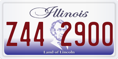 IL license plate Z442900