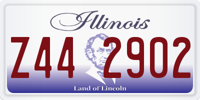 IL license plate Z442902
