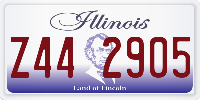 IL license plate Z442905