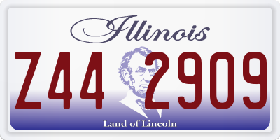 IL license plate Z442909