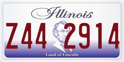 IL license plate Z442914