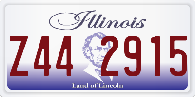IL license plate Z442915