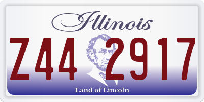 IL license plate Z442917