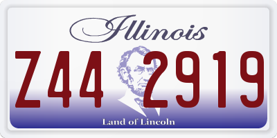 IL license plate Z442919