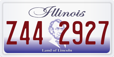 IL license plate Z442927