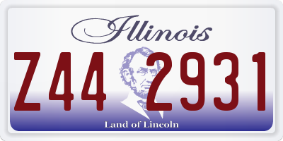 IL license plate Z442931