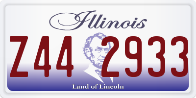 IL license plate Z442933