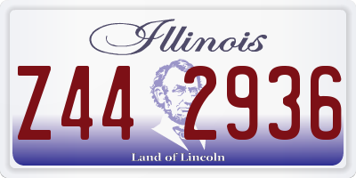 IL license plate Z442936