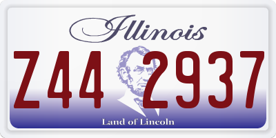 IL license plate Z442937