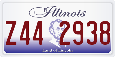 IL license plate Z442938