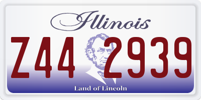 IL license plate Z442939