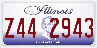 IL license plate Z442943