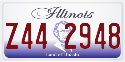 IL license plate Z442948
