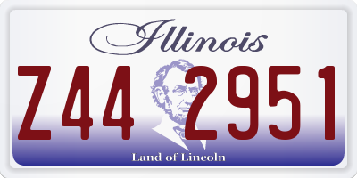 IL license plate Z442951