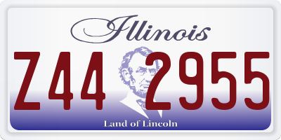 IL license plate Z442955