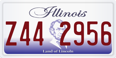 IL license plate Z442956
