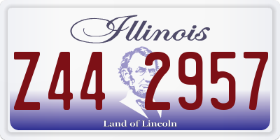 IL license plate Z442957