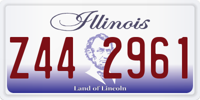 IL license plate Z442961