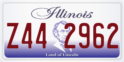 IL license plate Z442962