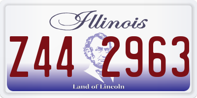 IL license plate Z442963