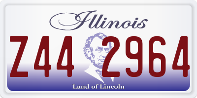IL license plate Z442964