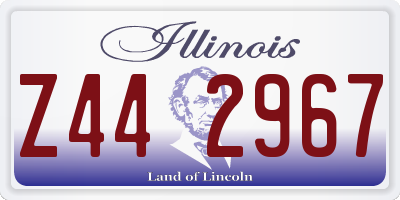 IL license plate Z442967