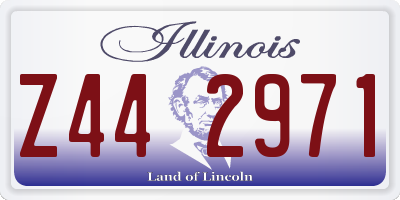IL license plate Z442971