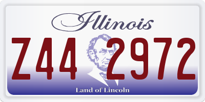 IL license plate Z442972