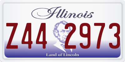 IL license plate Z442973