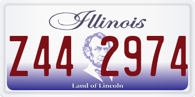 IL license plate Z442974