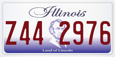 IL license plate Z442976