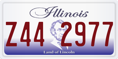 IL license plate Z442977