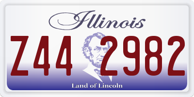 IL license plate Z442982