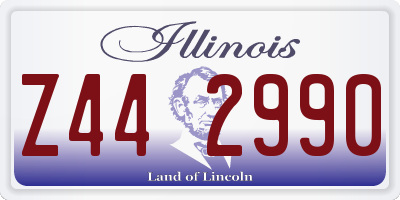 IL license plate Z442990