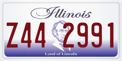 IL license plate Z442991