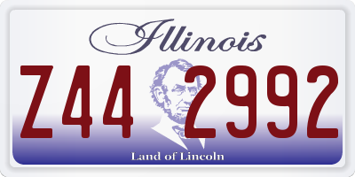 IL license plate Z442992