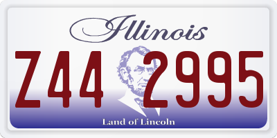 IL license plate Z442995