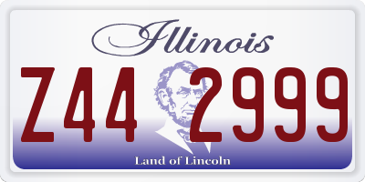 IL license plate Z442999