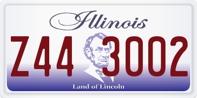 IL license plate Z443002
