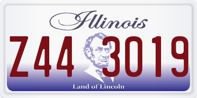 IL license plate Z443019
