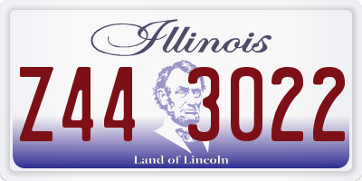 IL license plate Z443022