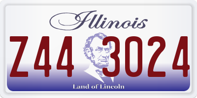 IL license plate Z443024