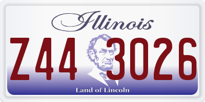 IL license plate Z443026