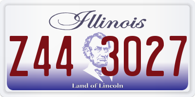IL license plate Z443027