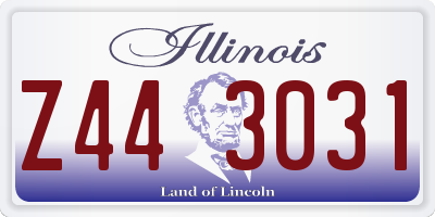 IL license plate Z443031